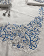 3 Piece Stitched Embroidery Organza Dress - Ready To Wear