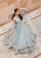 3 Piece Chiffon Embroidery Dress - Ready To Wear