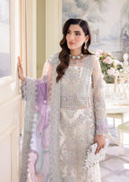 3 Piece Stitched Chiffon Embroidery Dress - Ready To Wear