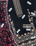 3 Piece Stitched Dhanak Embroidery Suit - Ready To Wear