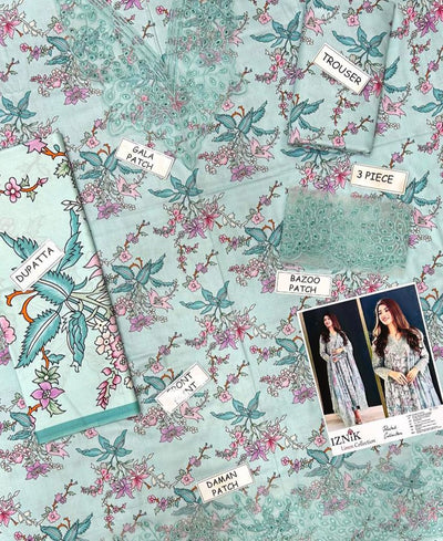 3 Piece Stitched Dhanak Suit - Ready To Wear