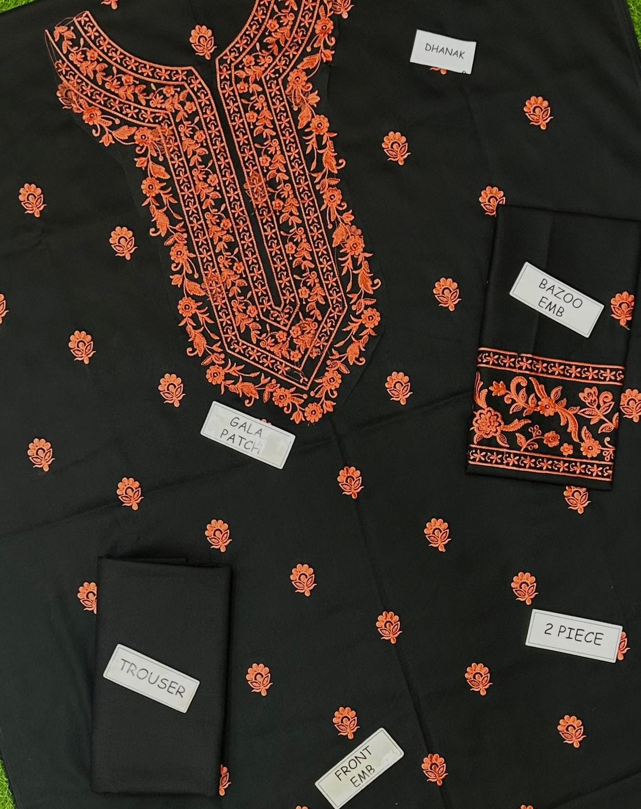 2 Piece Stitched Embroidery Lawn Suit - Ready To Wear