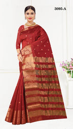 Indian Banarasi Stitched Saare - Ready To Wear