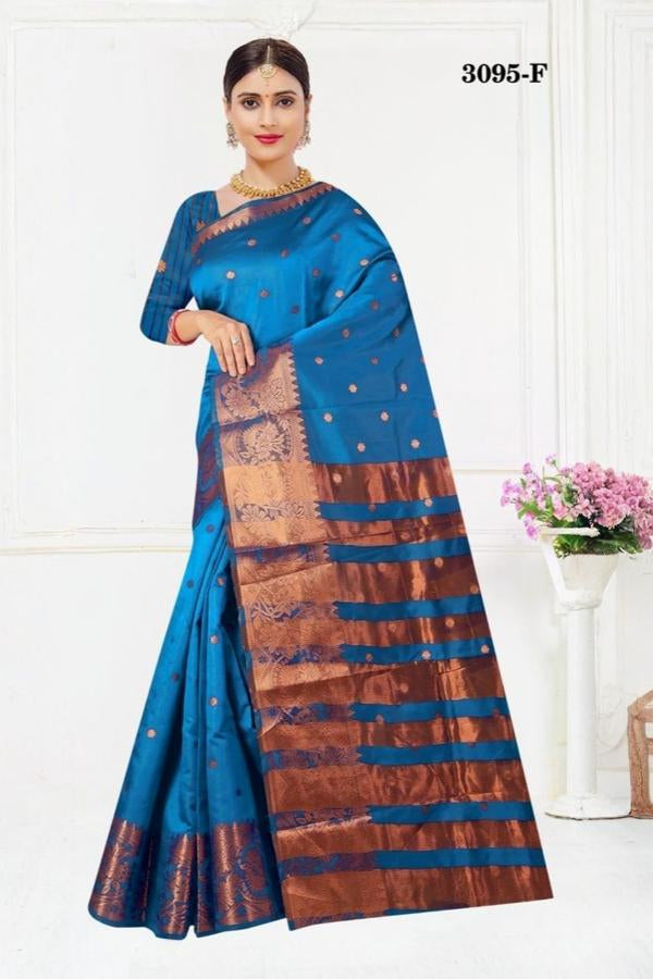 Indian Banarasi Stitched Saare - Ready To Wear