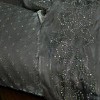 3 Piece Stitched Silk Stone Dress - Ready To Wear