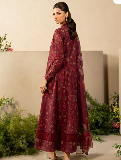 3 Piece Stitched Chikankari Dress - Ready To Wear