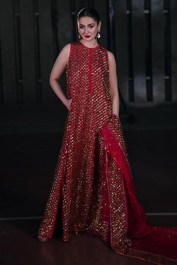 3 Piece Stitched Chiffon Embroidery Dress - Ready To Wear