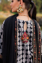 3 Piece Stitched Luxury Lawn Suit - Ready To Wear