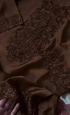 3 Piece Stitched Silk Dress - Ready To Wear