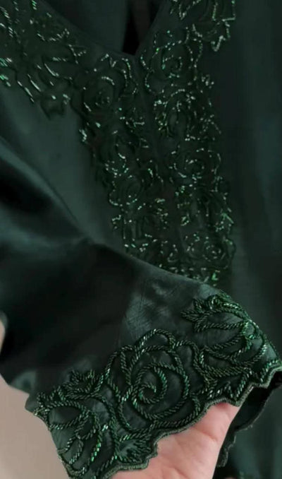 3 Piece Stitched Silk Dress - Ready To Wear