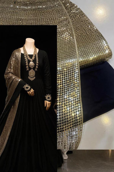 3 Piece Stitched Full Maxi Dress - Ready To Wear