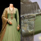 3 Piece Stitched Full Maxi Dress - Ready To Wear