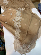 3 Piece Stitched Silk Dress - Ready To Wear