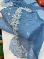 3 Piece Stitched Silk Dress - Ready To Wear