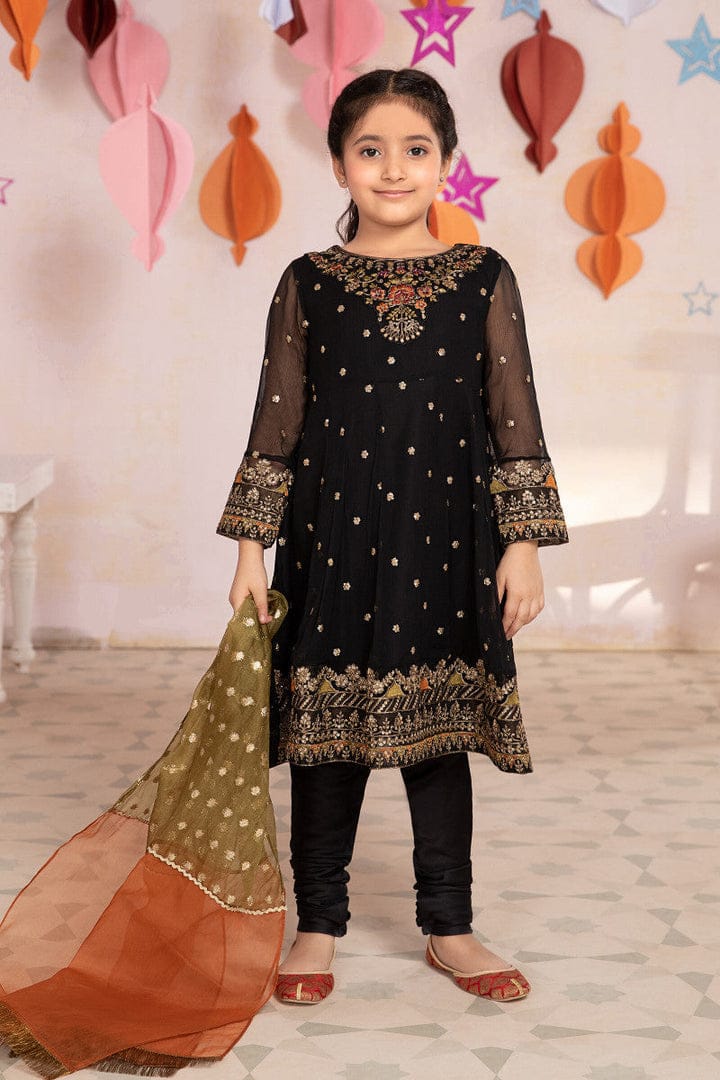 3 Piece Stitched Kids Dress - Ready To Wear