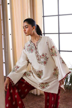 3 Piece Stitched Silk Dress - Ready To Wear