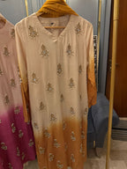 3 Piece Stitched Silk Dress - Ready To Wear