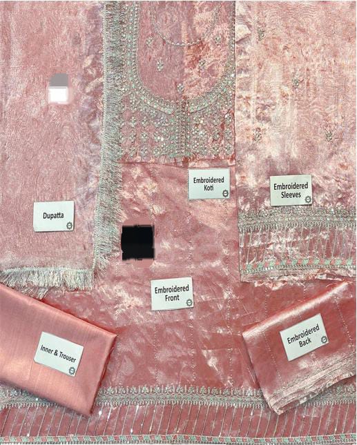 3 Piece Stitched Kids Dress - Ready To Wear