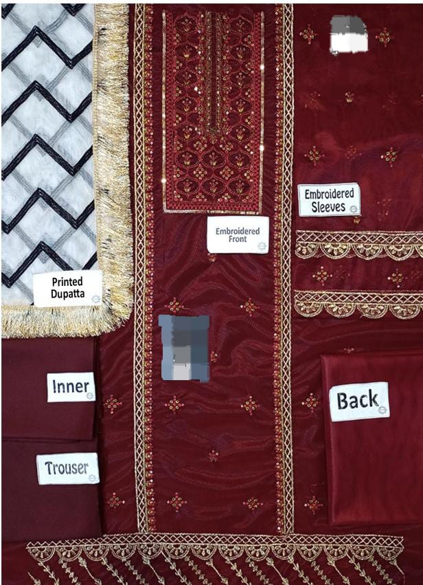 3 Piece Stitched Kids Dress - Ready To Wear