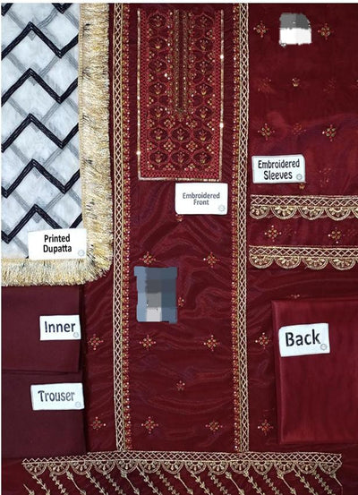 3 Piece Stitched Kids Dress - Ready To Wear