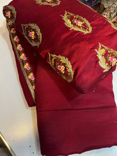 3 Piece Stitched Embroidered Dress - Ready To Wear