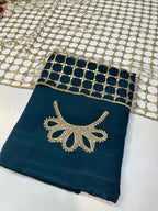 3 Piece Stitched Silk Dress - Ready To Wear