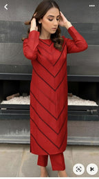 3 Piece Stitched Khaadi Fabric Dress - Ready To Wear