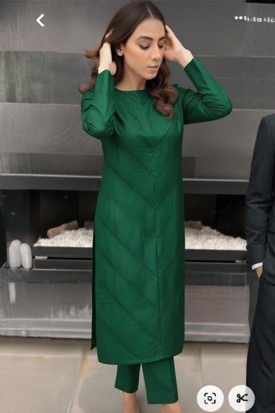 3 Piece Stitched Khaadi Fabric Dress - Ready To Wear