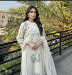 03-Piece Chikankari Embroidered Suit