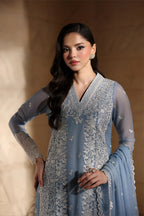 3  Piece  Stitched  Chiffon  Suit - Ready to  Wear