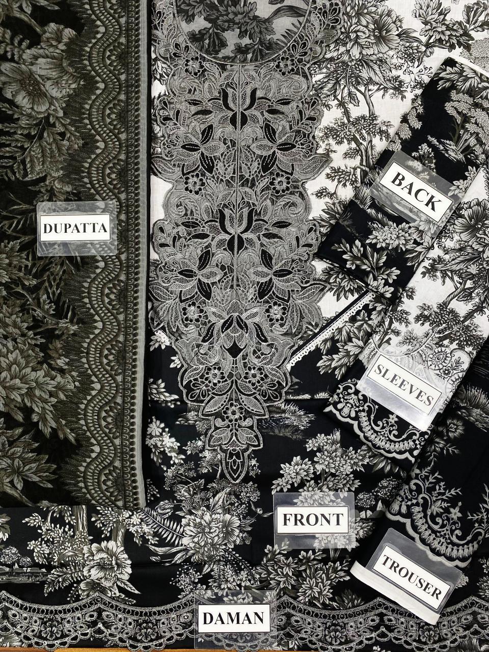 3 Piece Stitched Lawn - Ready To Wear