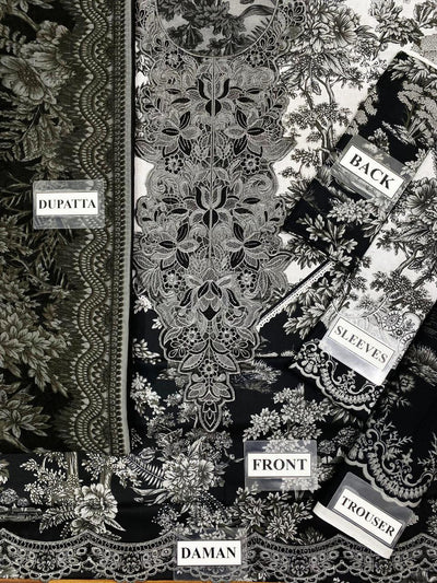 3 Piece Stitched Lawn - Ready To Wear