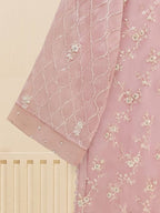 3 Piece Stitched Chiffon Embroidery Dress - Ready To Wear