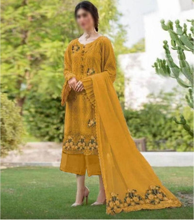 3 Piece Stitched Chikankari Suit - Ready To Wear