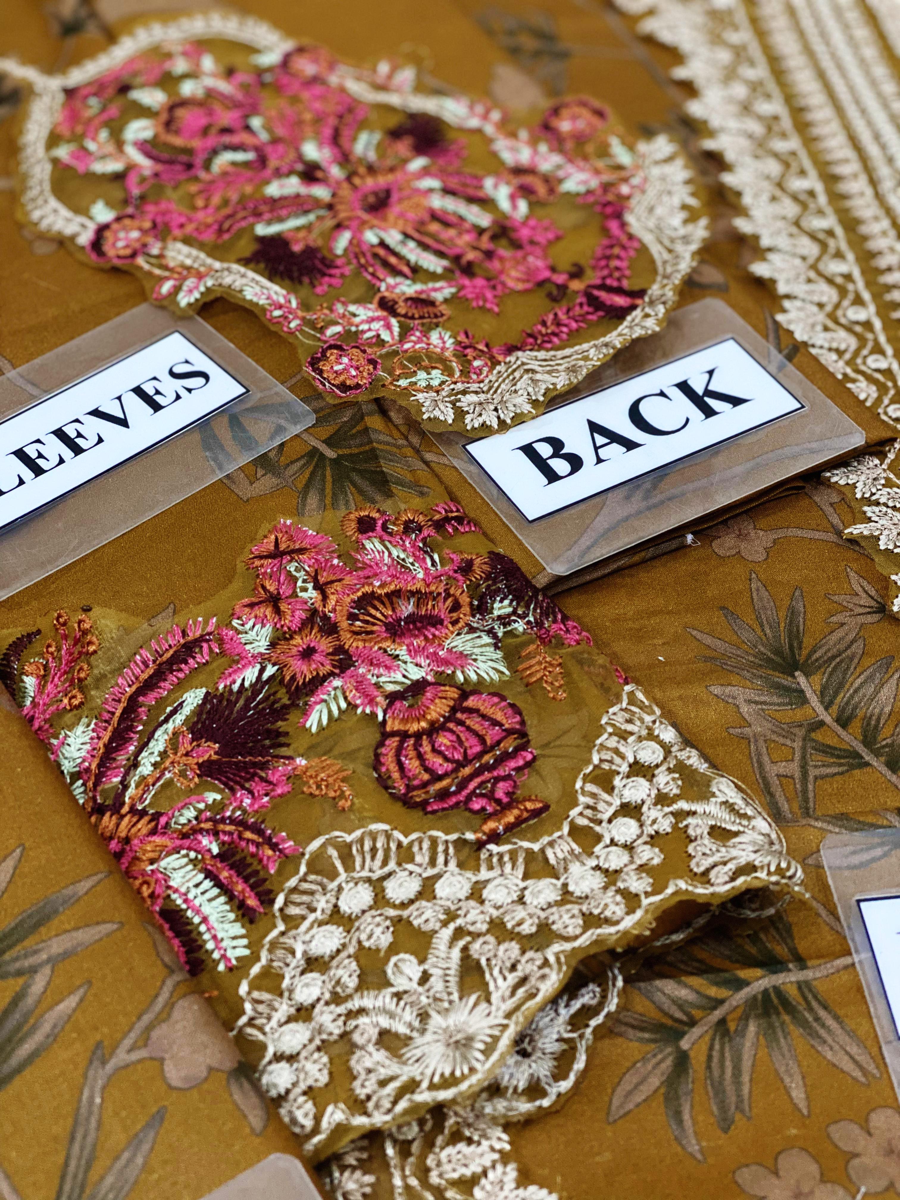 3 Piece Stitched Lawn Dress - Ready To Wear