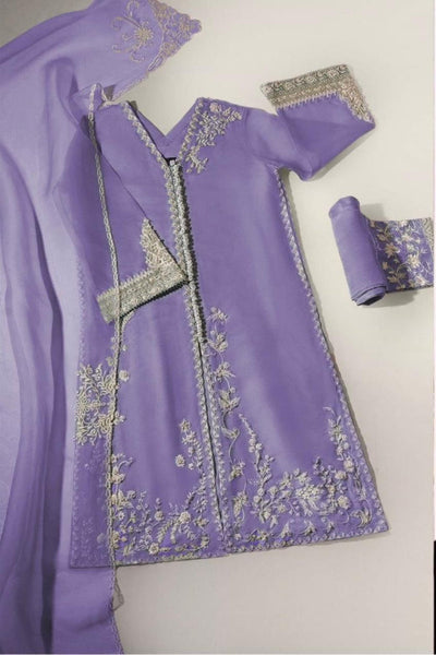3 Piece Stitched Embroidery Dress - Ready To Wear