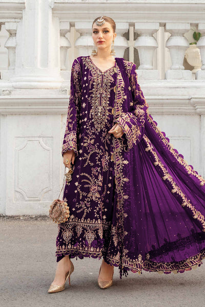 3 Piece Stitched Chiffon Embroidery Dress - Ready To Wear