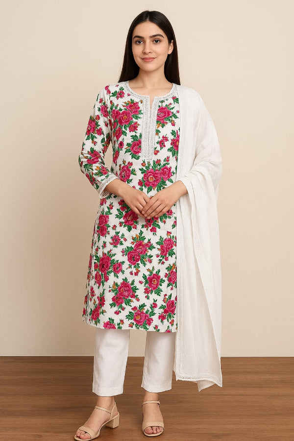 3 Piece Stitched Dress - Ready To Wear