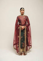 3 Piece Stitched Embroidered Dress - Ready To Wear