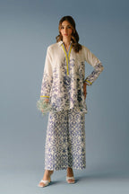 3 Piece Digital Silk Printed Cord Set - Ready To Wear