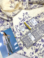 3 Piece Digital Silk Printed Cord Set - Ready To Wear