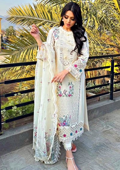 03-Piece Chikankari Embroidered Suit