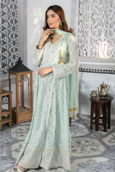 3 Piece Stitched Chiffon Maxi - Ready To Wear
