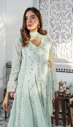 3 Piece Stitched Chiffon Maxi - Ready To Wear