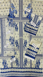 3 Piece Stitched Silk Dress - Ready To Wear