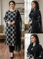 3 Piece Stitched Chikankari - Ready To Wear