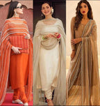 3 Piece Stitched Chiffon Dress - Ready To Wear